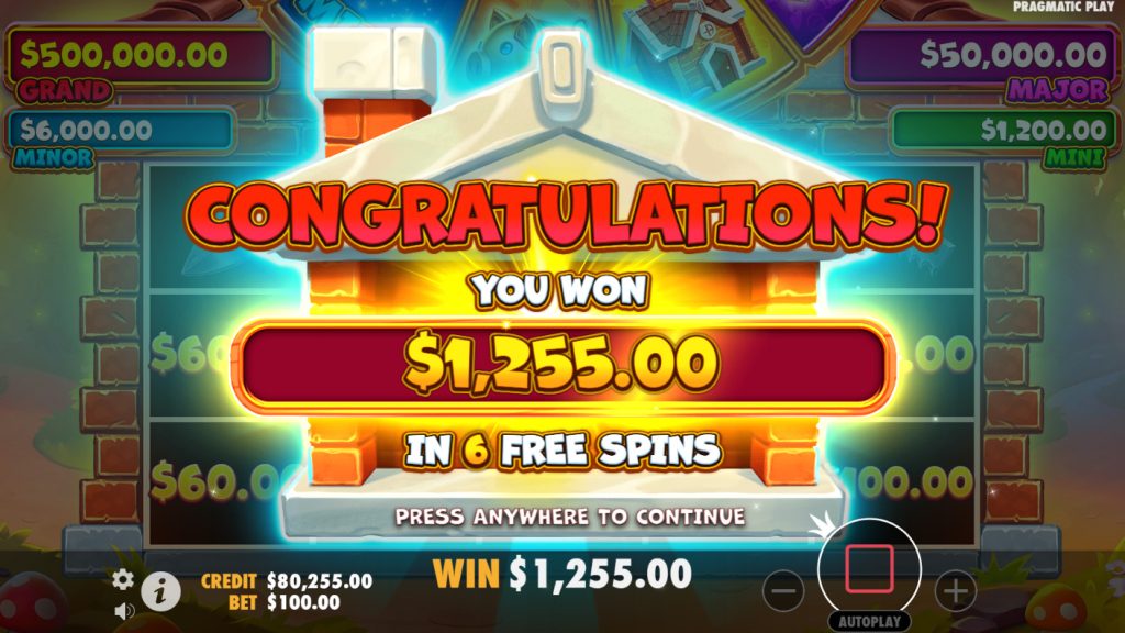 Brick House Bonanza App Winnings.